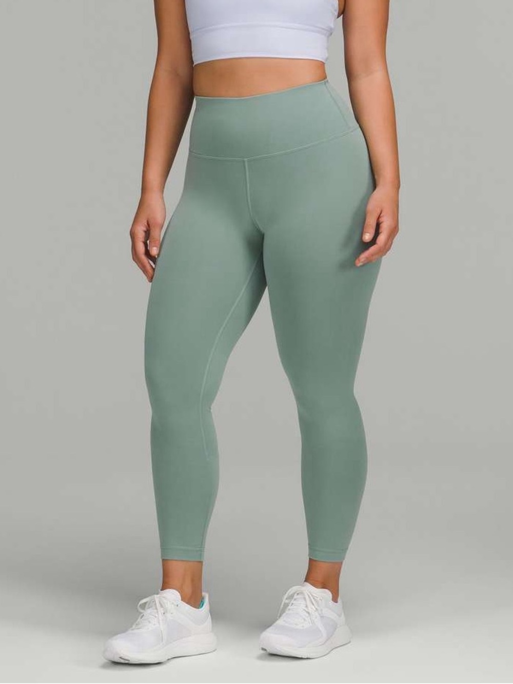 Lululemon Wunder Train Contour Fit High-Rise Tight 25" Misty Glade Size 8 EUC